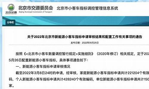 北京市小客车指标调控管理信息系统_北京小客车指标管理系统官网查询