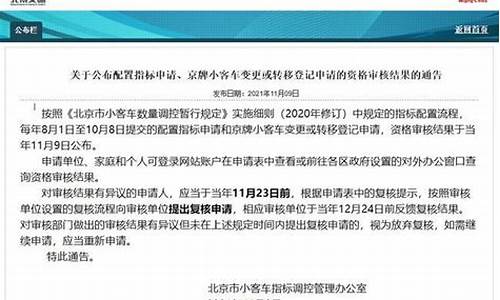 2021年北京小客车指标延期_2021年北京小客车指标延期公布